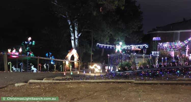 Christmas Light display at 23 Chowilla Street, Eden Hills