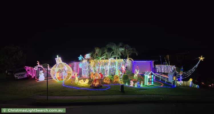 Christmas Light display at 19 Hemlock Street, Warner