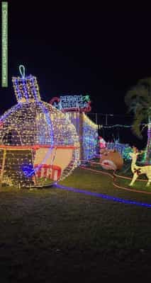Christmas Light display at 19 Hemlock Street, Warner