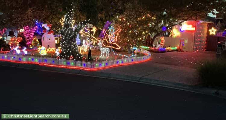 Christmas Light display at 18 Heath Close, Ocean Grove