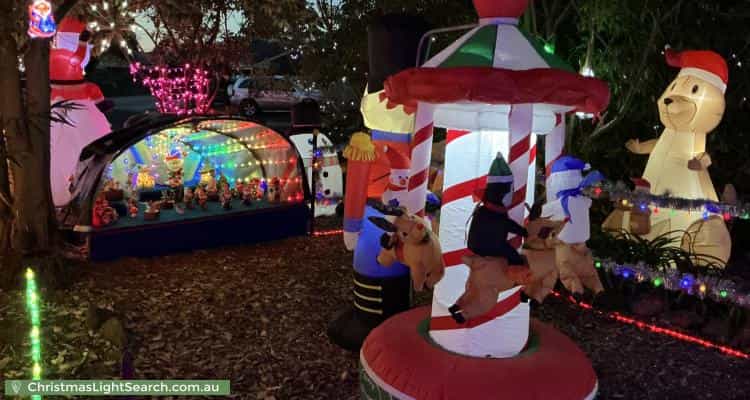 Christmas Light display at 18 Heath Close, Ocean Grove