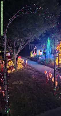 Christmas Light display at 4 Casilda Street, Harrison