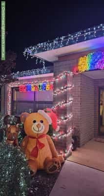 Christmas Light display at 4 Casilda Street, Harrison