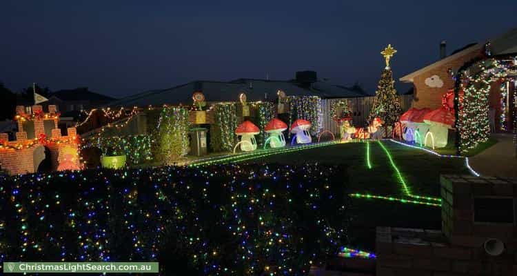 Christmas Light display at 18 Olive Grove, Sunbury