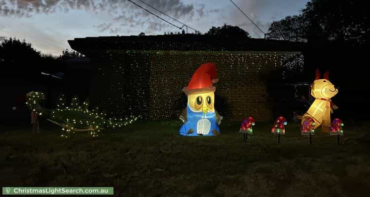 Christmas Light display at 23 Saint Georges Crescent, Croydon