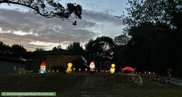 Christmas Light display at 23 Saint Georges Crescent, Croydon