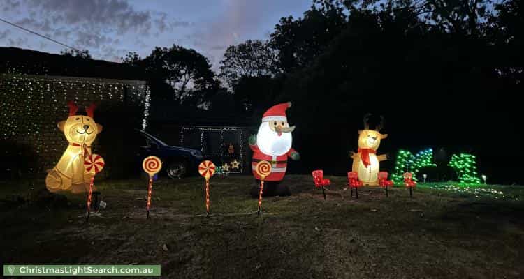 Christmas Light display at 23 Saint Georges Crescent, Croydon