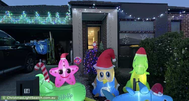 Christmas Light display at 16 Tramway Street, Point Cook