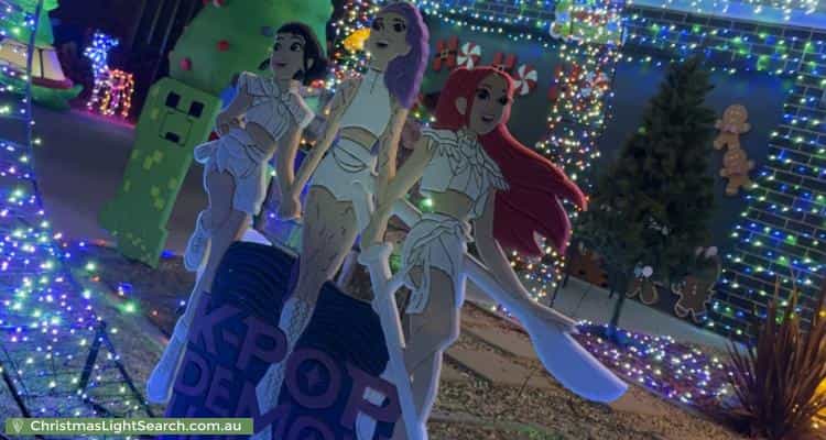 Christmas Light display at 10 Kirchner Street, Googong