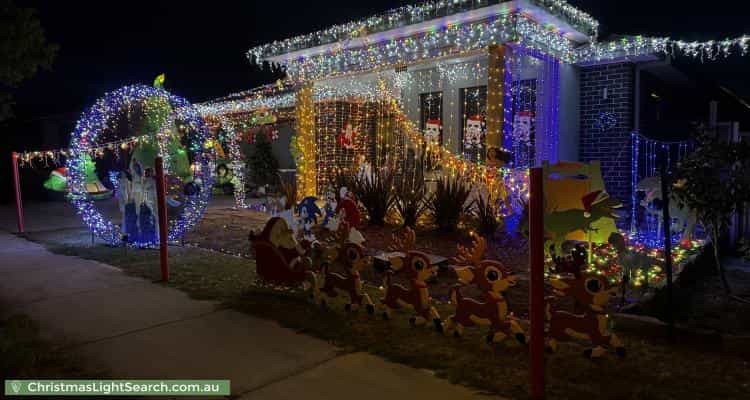 Christmas Light display at 10 Kirchner Street, Googong