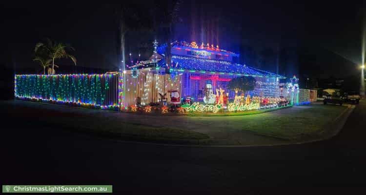 Christmas Light display at 29 Milford Crescent, Frankston