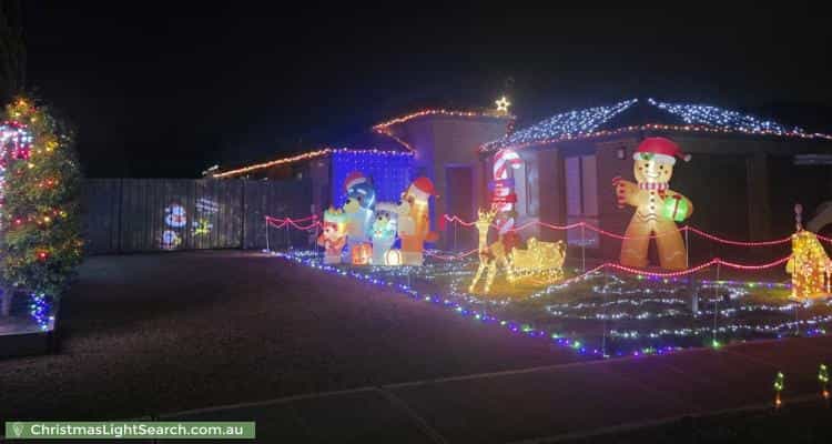 Christmas Light display at 66 Lady Rose Crescent, Sydenham