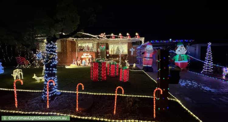 Christmas Light display at 27 Fiona Street, Woodpark