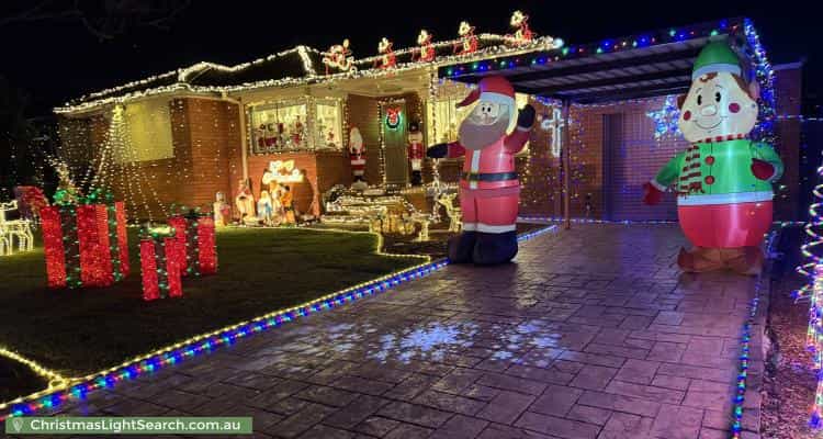 Christmas Light display at 27 Fiona Street, Woodpark