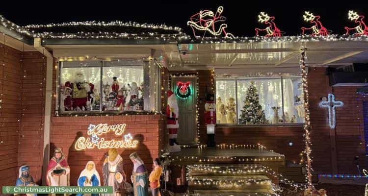 Christmas Light display at 27 Fiona Street, Woodpark
