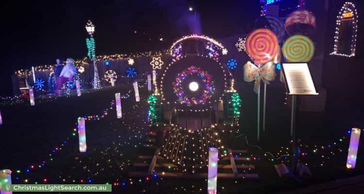 Christmas Light display at 166 Waradgery Drive, Rowville