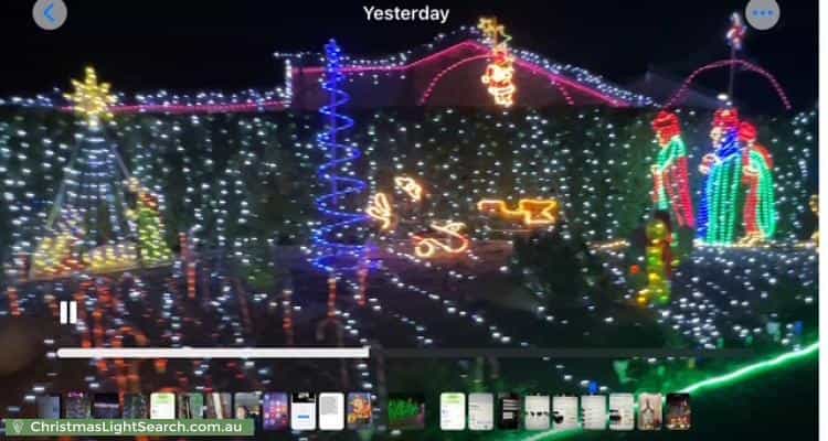 Christmas Light display at 5 Ford Place, Gordon