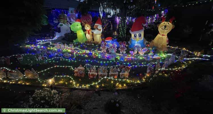 Christmas Light display at 62 Barondi Avenue, Narre Warren