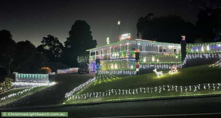 Christmas Light display at 28 Carawatha Avenue, Mount Nasura