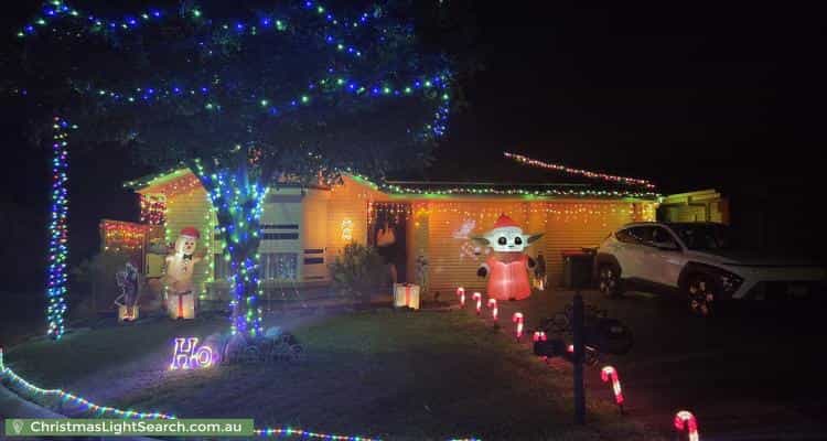 Christmas Light display at 12 Nettlebeck Street, Evanston Gardens