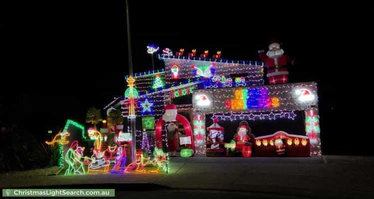 Christmas Light display at 11 Advocate Drive, Kingston