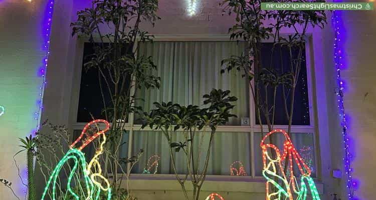 Christmas Light display at 6 Scarlet Oak Place, Calamvale