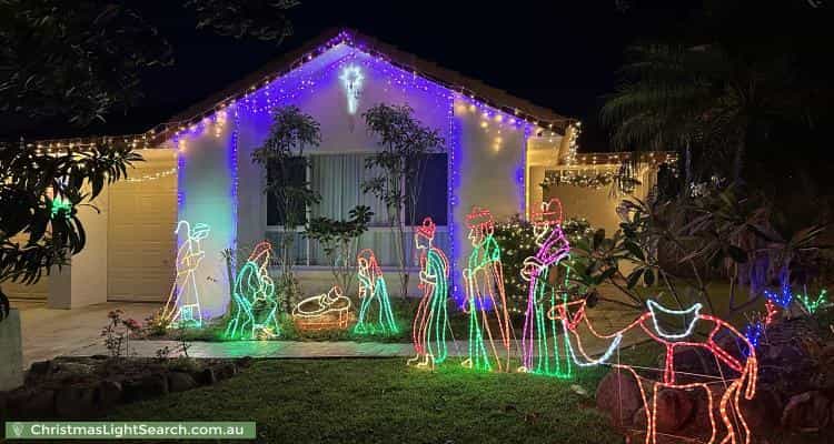 Christmas Light display at 6 Scarlet Oak Place, Calamvale