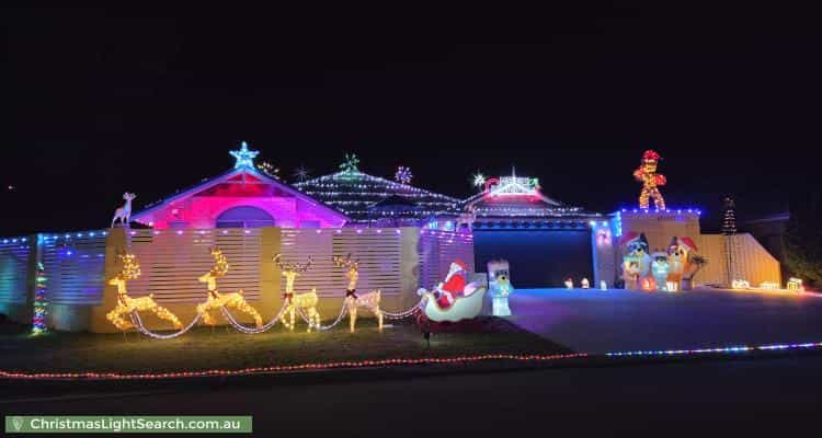 Christmas Light display at 9 Atanasoff Road, Tapping