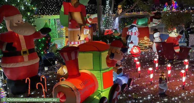 Christmas Light display at 9 Oakwood Avenue, Woodlands
