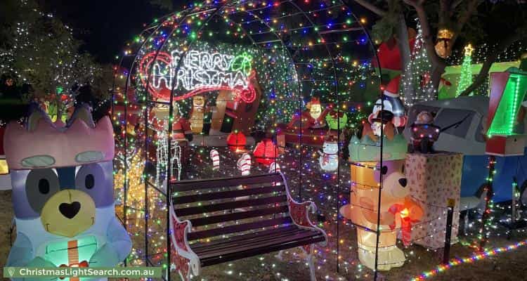 Christmas Light display at 9 Oakwood Avenue, Woodlands
