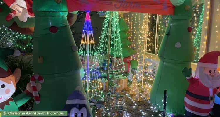 Christmas Light display at 9 Oakwood Avenue, Woodlands