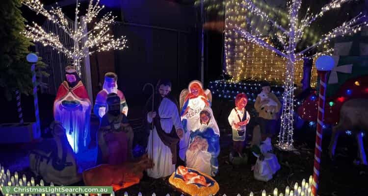 Christmas Light display at 9 Trezise Place, Quakers Hill