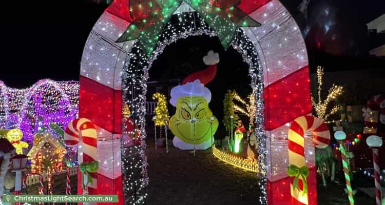 Christmas Light display at 9 Trezise Place, Quakers Hill