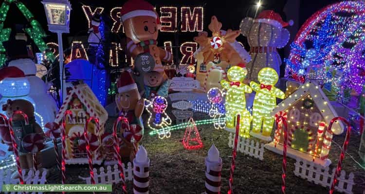 Christmas Light display at 9 Trezise Place, Quakers Hill