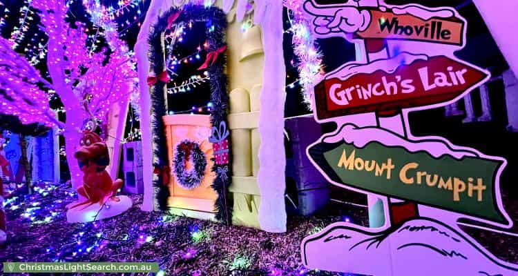 Christmas Light display at 9 Trezise Place, Quakers Hill
