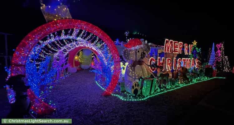 Christmas Light display at 9 Trezise Place, Quakers Hill