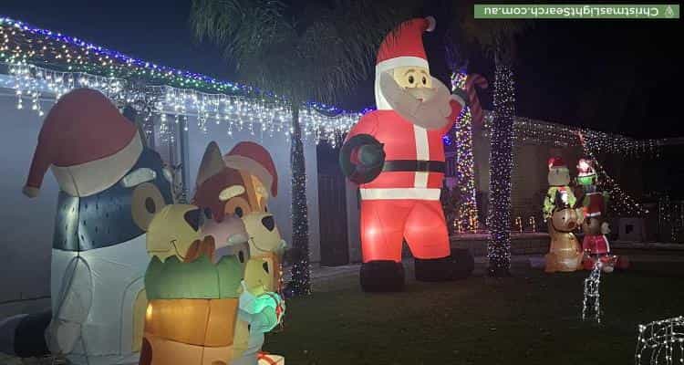 Christmas Light display at 183 Black Road, Flagstaff Hill