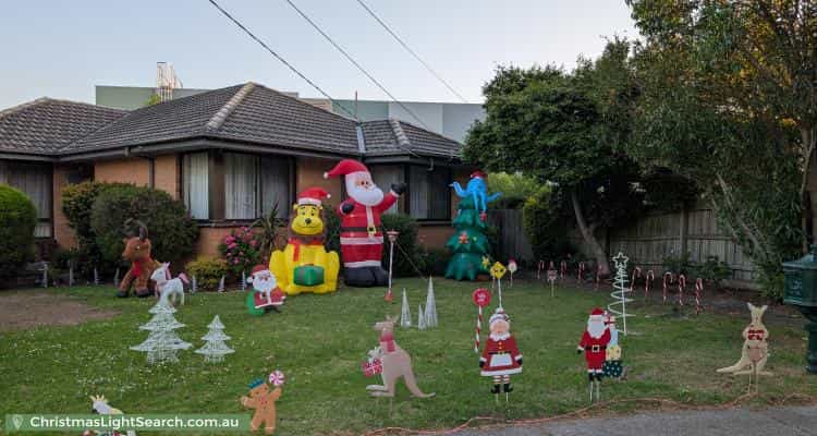 Christmas Light display at 7 Lower Court, Nunawading
