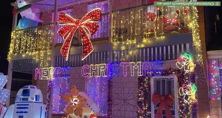 Christmas Light display at 102 Basedow Road, Tanunda