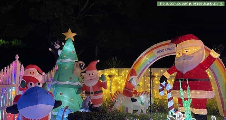 Christmas Light display at 102 Basedow Road, Tanunda