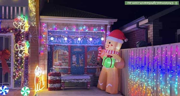 Christmas Light display at 102 Basedow Road, Tanunda