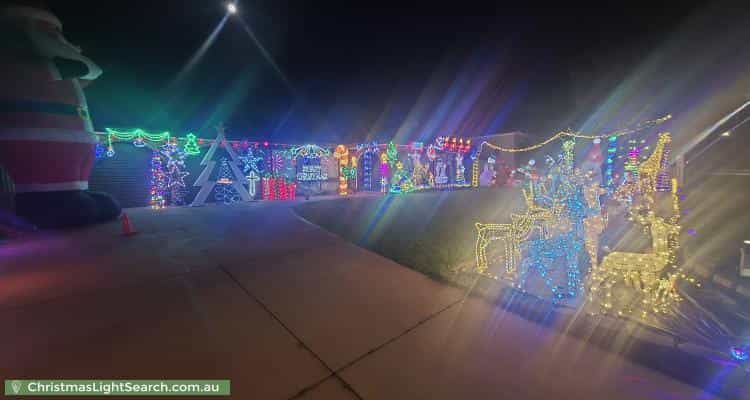 Christmas Light display at 9 Bronsdon Street, Smithfield