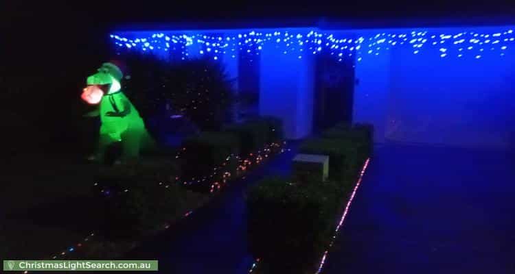 Christmas Light display at 2 Tasos Drive, Munno Para West