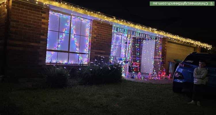 Christmas Light display at 6 Gilmore Street, Pakenham