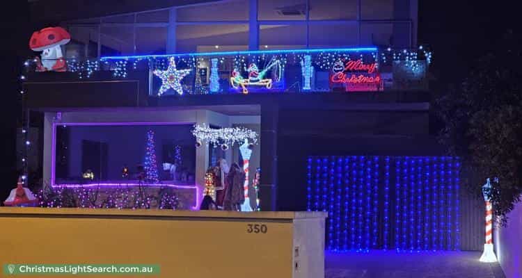Christmas Light display at 350 Beach Road, Black Rock