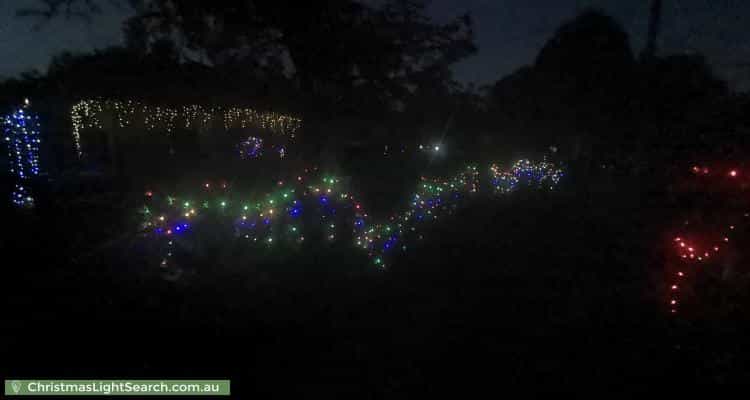 Christmas Light display at 12 Vandeven Court, Ferntree Gully