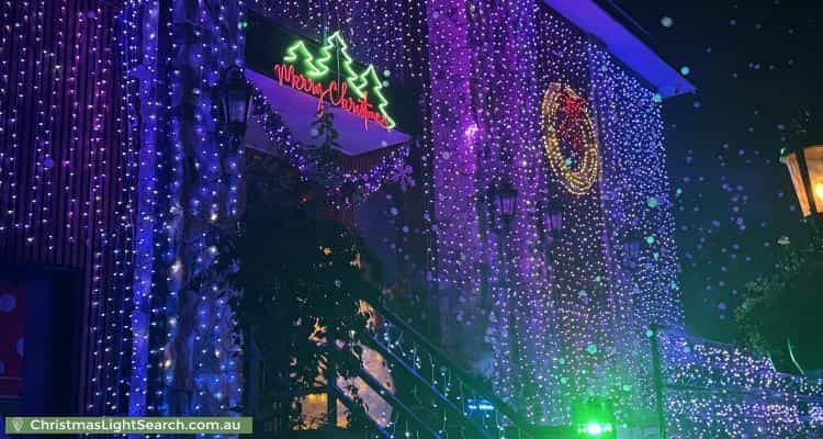 Christmas Light display at  Amity Place, Sunbury
