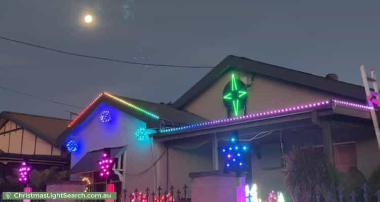 Christmas Light display at 18 Thomas Street, Orange