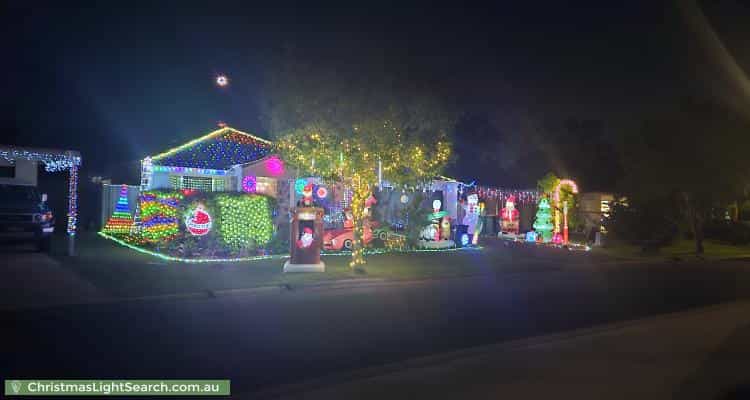 Christmas Light display at 8 Bethany Place, Upper Coomera