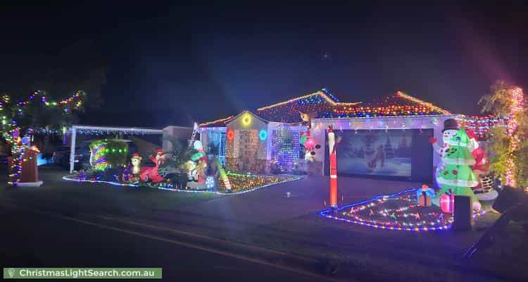 Christmas Light display at 8 Bethany Place, Upper Coomera